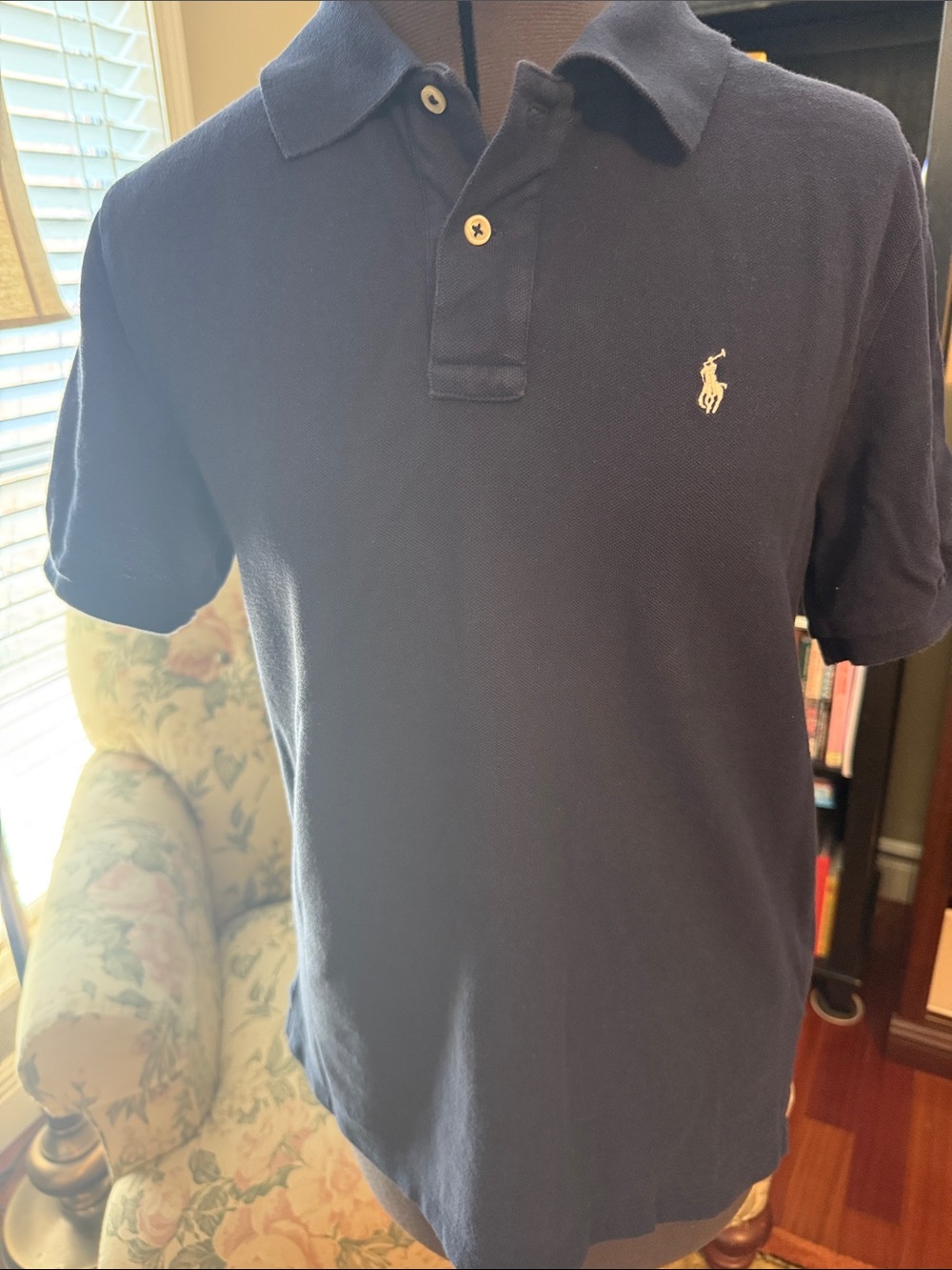 Polo by Ralph Lauren Navy Short-Sleeve Polo with Embroidered Pony